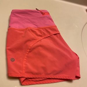 BRIGHT PINK LULU SHORTS!!